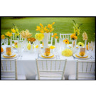 90" x 156" Rectangular Spun Poly Tablecloth