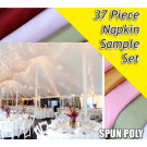 Spun Poly Napkin Sample Pack For Wedding Planners, Party Rental & Venues