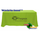 24 Hour Rush 8Ft Printed Table Throw Single Color Printing 12 Imprint Colors
