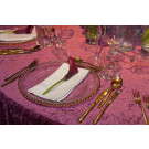 60" Round Velvet Tablecloth