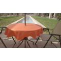 round outdoor tablecloth with umbrella hole