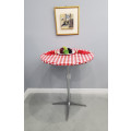 indoor or outdoor round vinyl fitted tablecloth