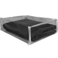 Clear Vinyl Carry Bag With Zipper Measures 15" x 12" x 3" Holds One Tablecloth