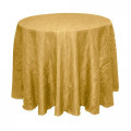 Round Harvest Gold Tablecloth