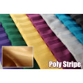 Custom Skirting Poly Stripe Box Pleat fabric