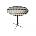 Check tablecloth with elastic