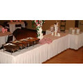 white table skirting