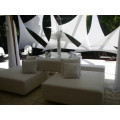 white spandex sails and panels