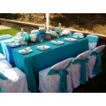 teal square tablecloth