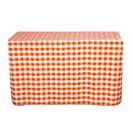 Polyester checkered tablecloths fitted