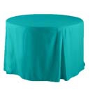 Round and square polyester tablecloths