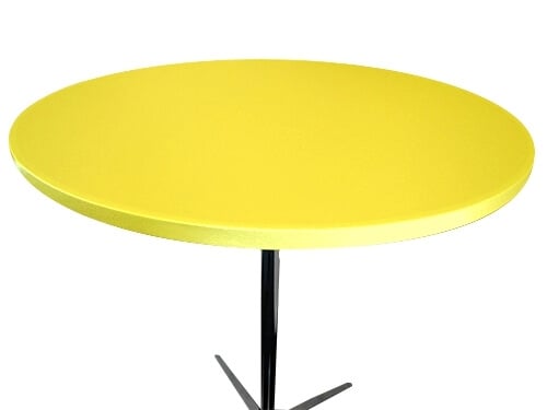 Duchess lemon yellow table topper