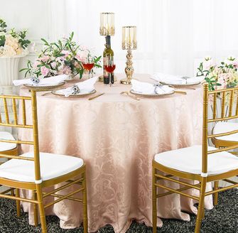 frederic damask linens on table