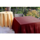 Kenya damask linens outside on tables