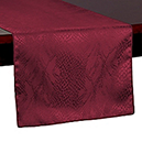 Burgundy Kenya Damask Table runner